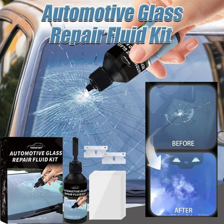 Automotive Glass Crack Nano Repair Fluid Kit