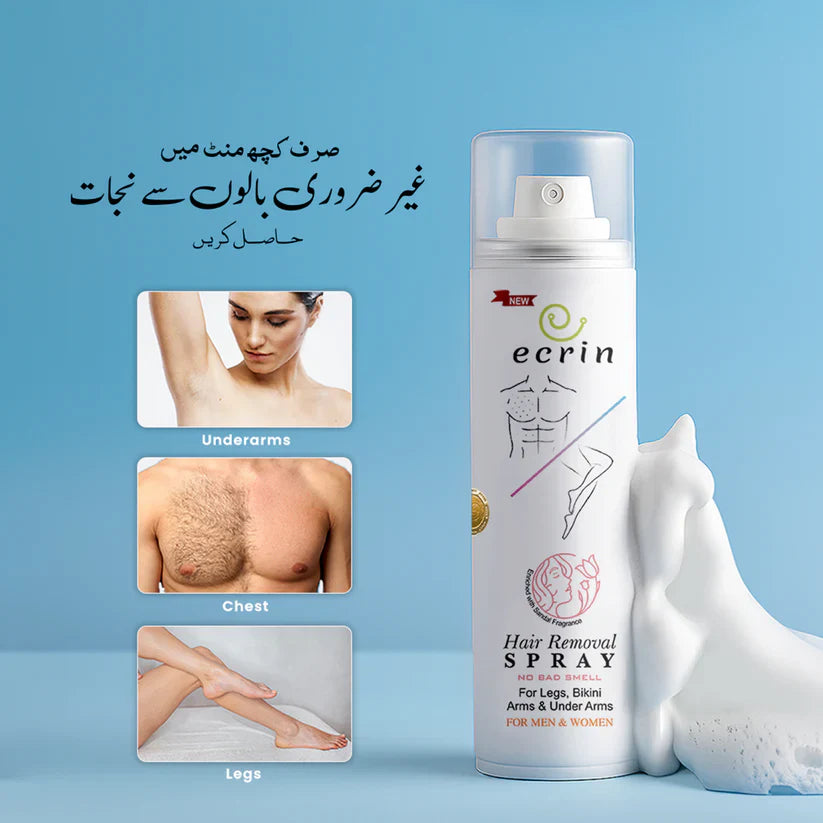 Ecrin Hair Removal Foam Spray - Advance Formula -Free Delivery