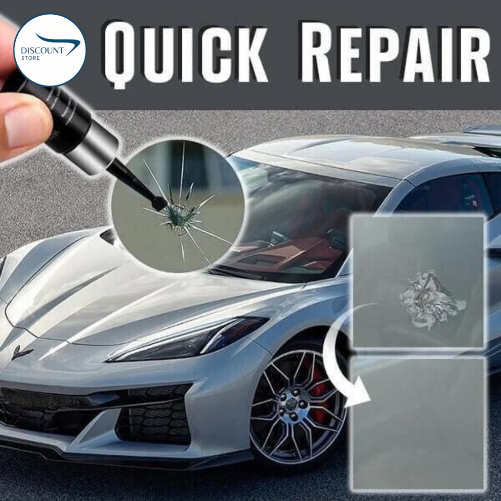 Automotive Glass Crack Nano Repair Fluid Kit