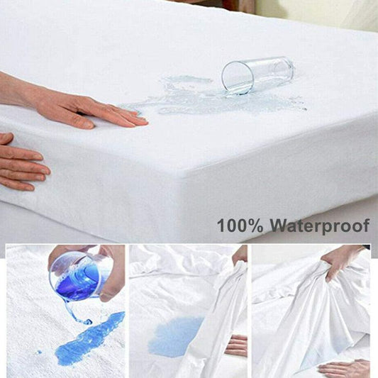 Premium King Size Waterproof Mattress Cover |  Comfort And Hygiene (Random Color) - COD