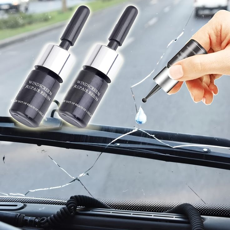 Automotive Glass Crack Nano Repair Fluid Kit